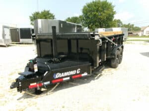 2023 Diamond C  LPT207  82″x 14′  14.9k Tandem Axle Dump Trailer Stock #277472